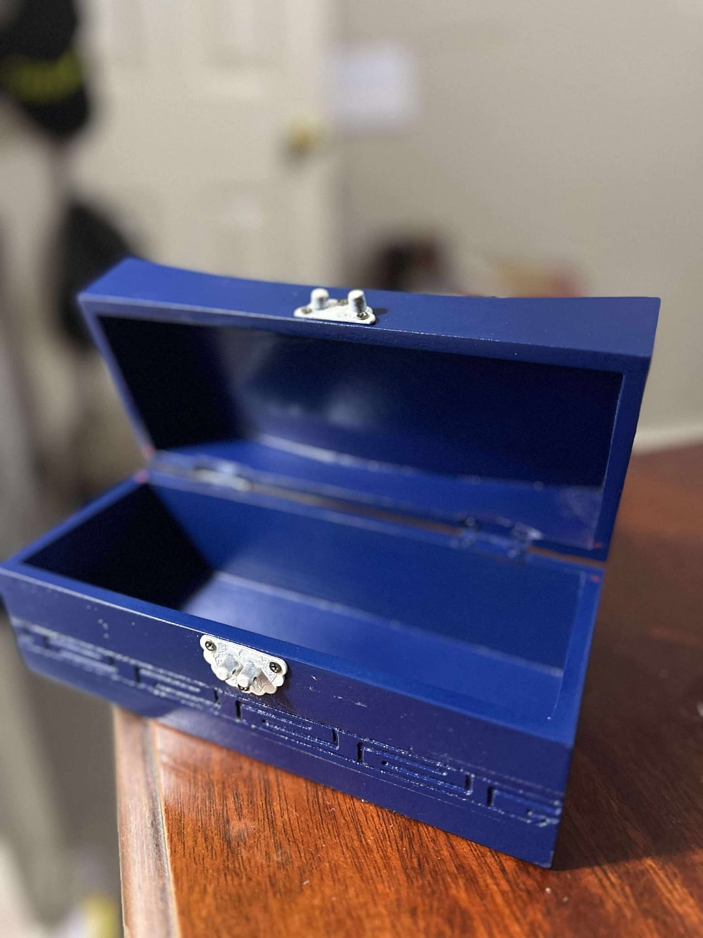 Navy Wooden Decor Box