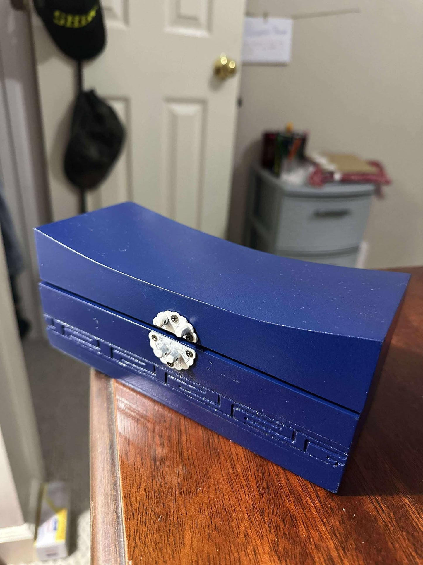 Navy Wooden Decor Box