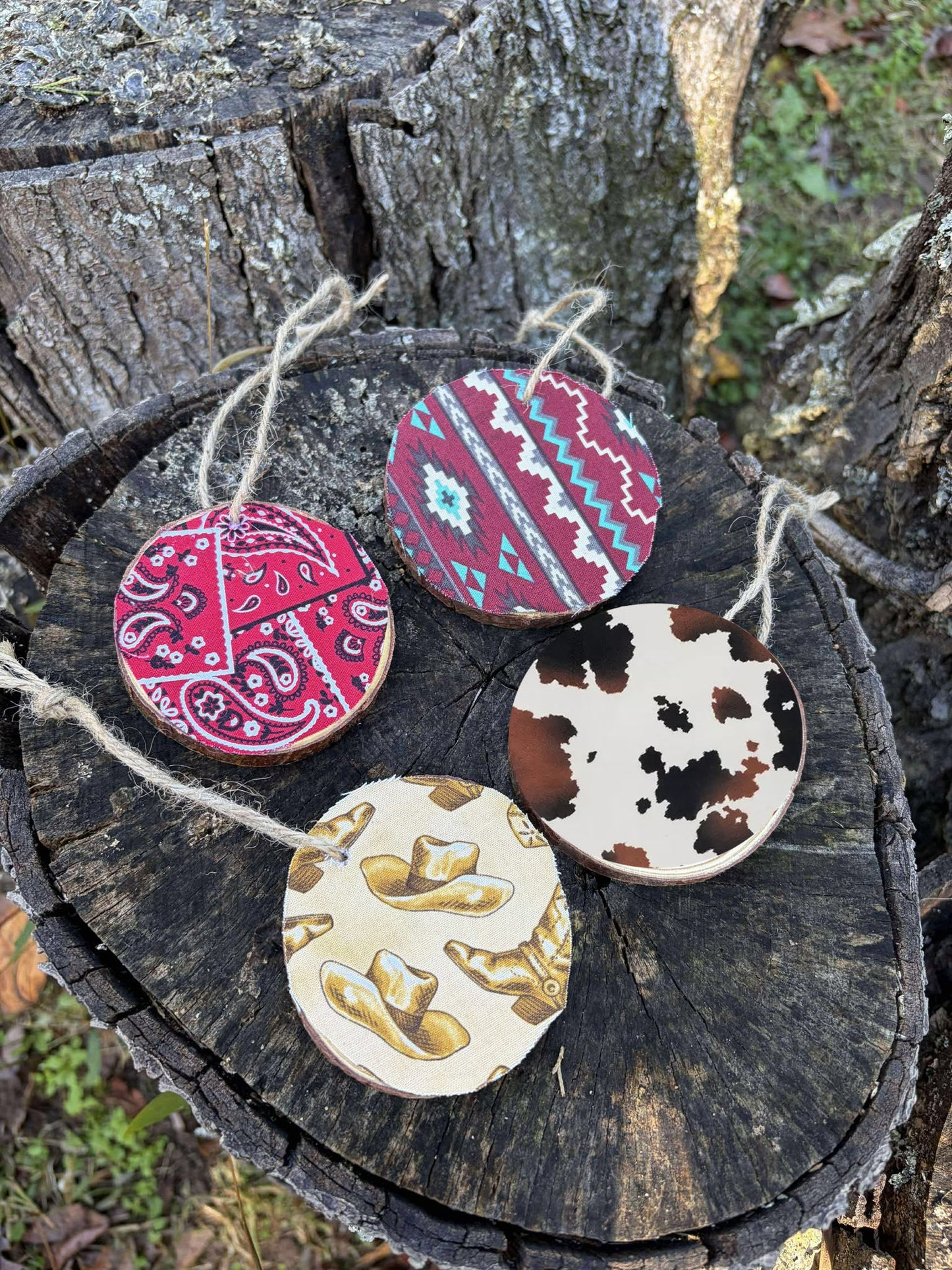 Rustic Wood Ornaments